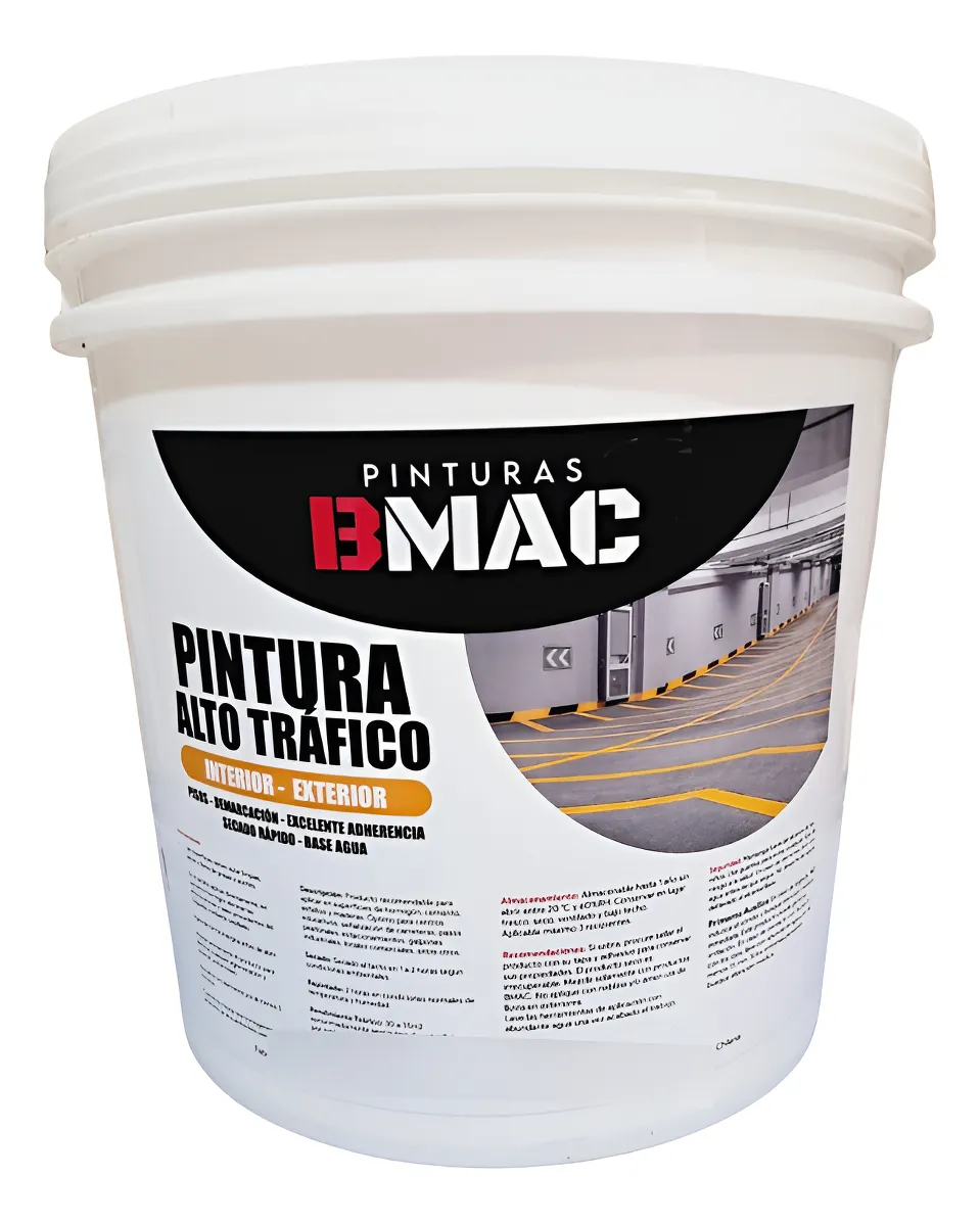 Pintura Alto Trafico Tineta Variados Colores Bmac